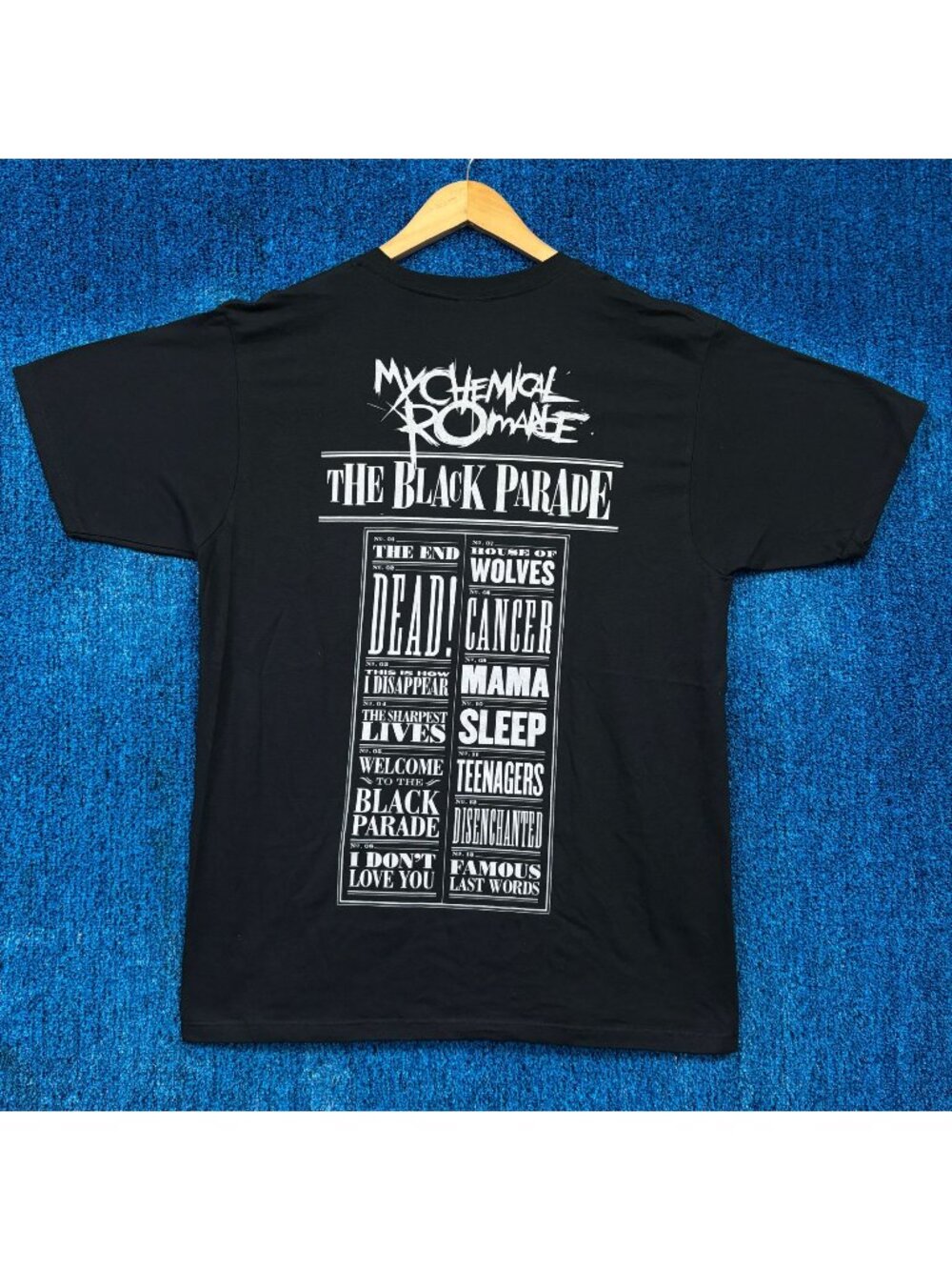 My Chemical Romance The Black Parade Album Track List Tee L